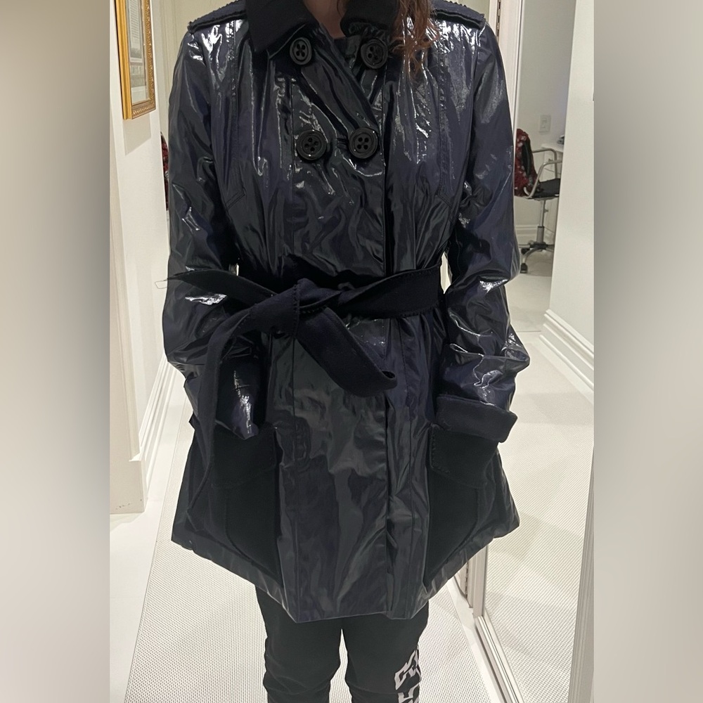 Sonia by Sonia Rykiel Vintage Navy blue waterproof trenchcoat size 38 Fr/US 4